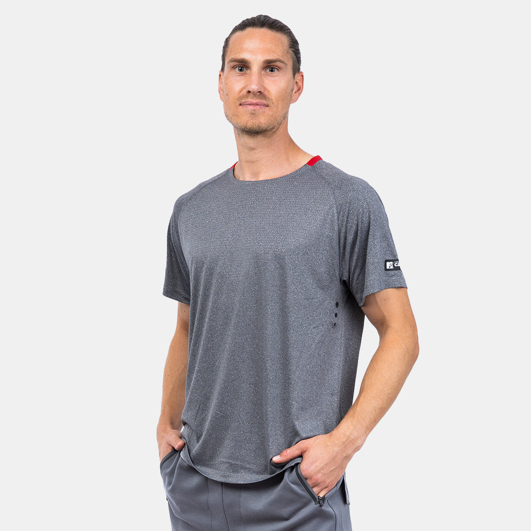 MTV Men's Tech Vent T-Shirt - Moisture Wicking & Breathable Performance Tee for Running, Gym & Outdoor Activities