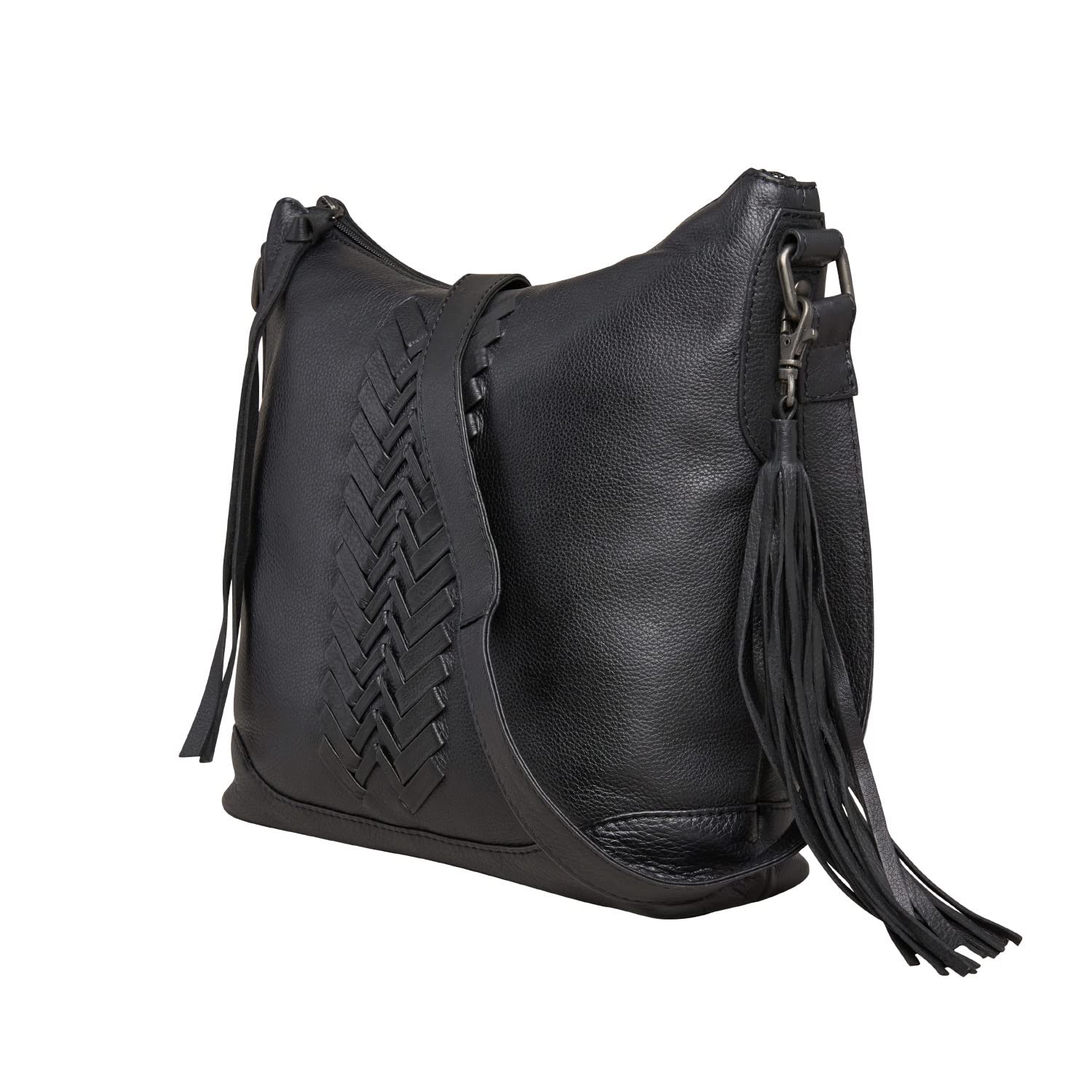 Blake Leather Concealed Carry Crossbody Purse for Women - Secure Locking Zippers & Built-in Gun Holster - Perfect for Everyday Carry, Travel, and Self-Defense