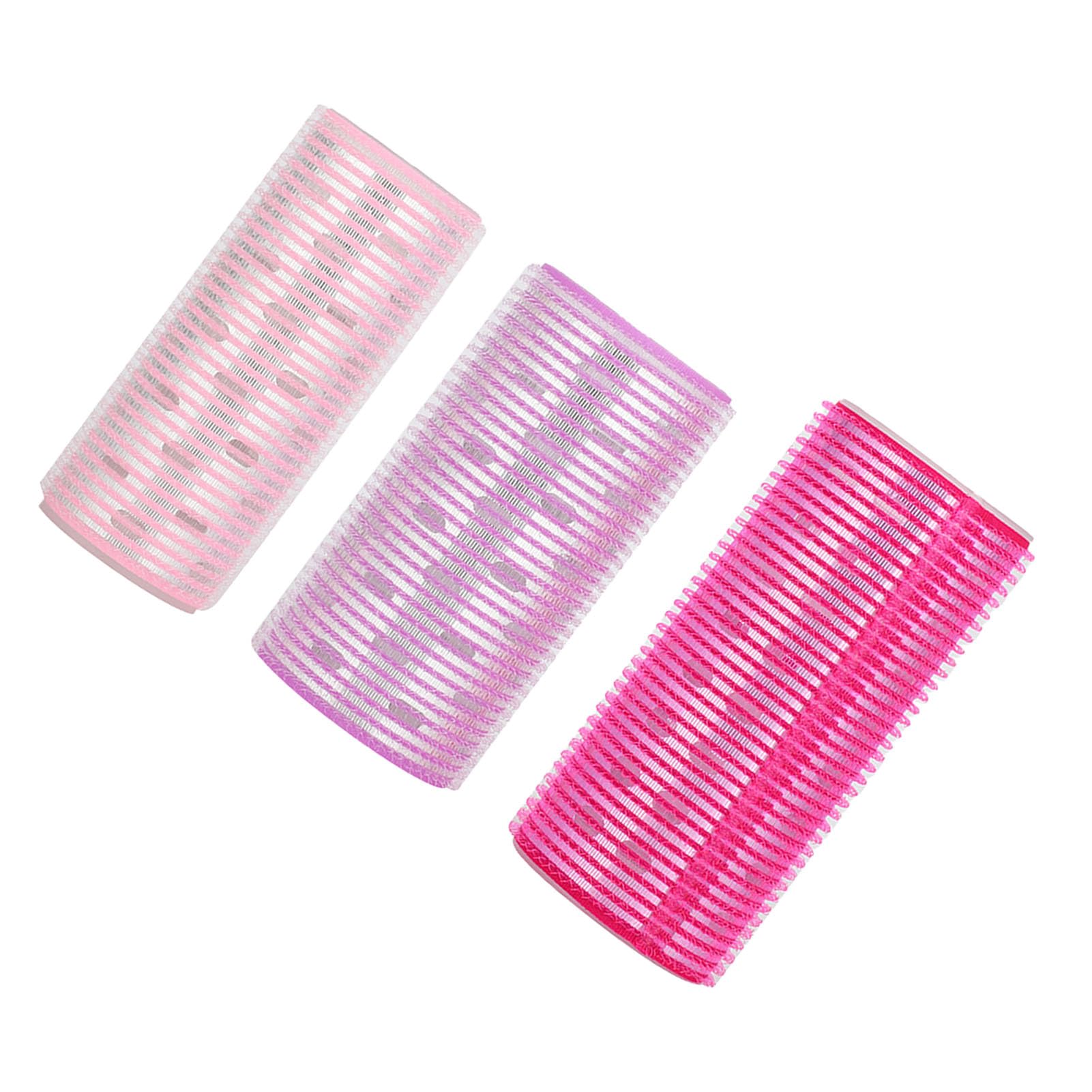 3Pcs Self-Adhesive Hair Rollers for Styling & Curling - Strong Hold Hair Curlers for Women, DIY Salon Quality Hairdressing Tools - Perfect for Home Use, Parties & Professional Styling