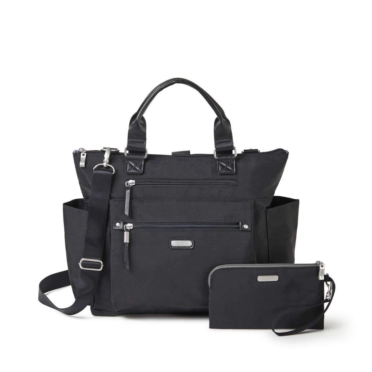 Baggallini 3-in-1 Convertible Backpack with RFID Protection & Phone Wristlet - Stylish Travel Bag for Women, Perfect for Commuting, Shopping & Airplane Carry-On