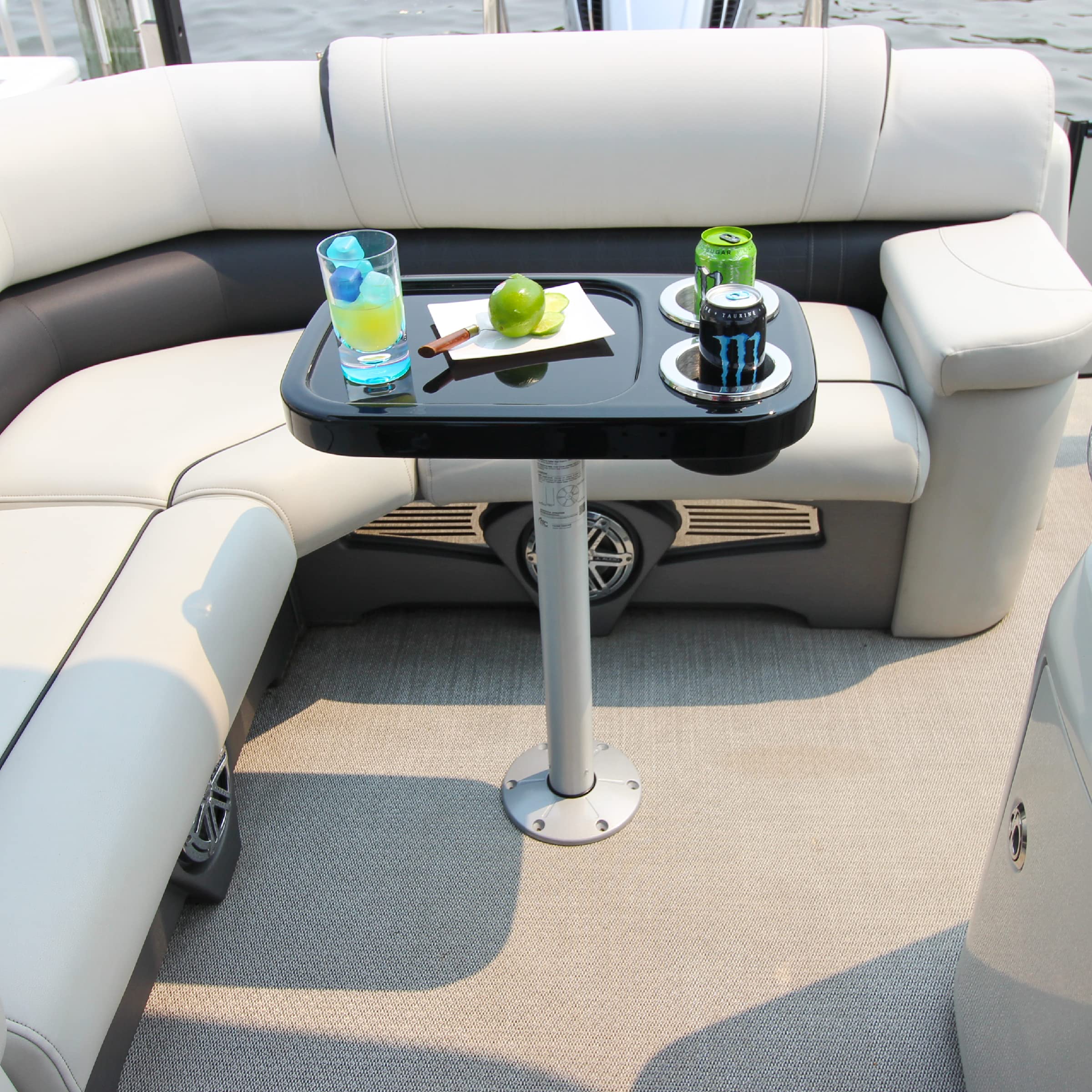 Manufacturers' Select ITC Marine Cocktail Boat Table Leg Set - Stainless Steel Pontoon Table Pedestal for Boats & Yachts | Perfect for Outdoor Dining, Entertaining & Marine Decor