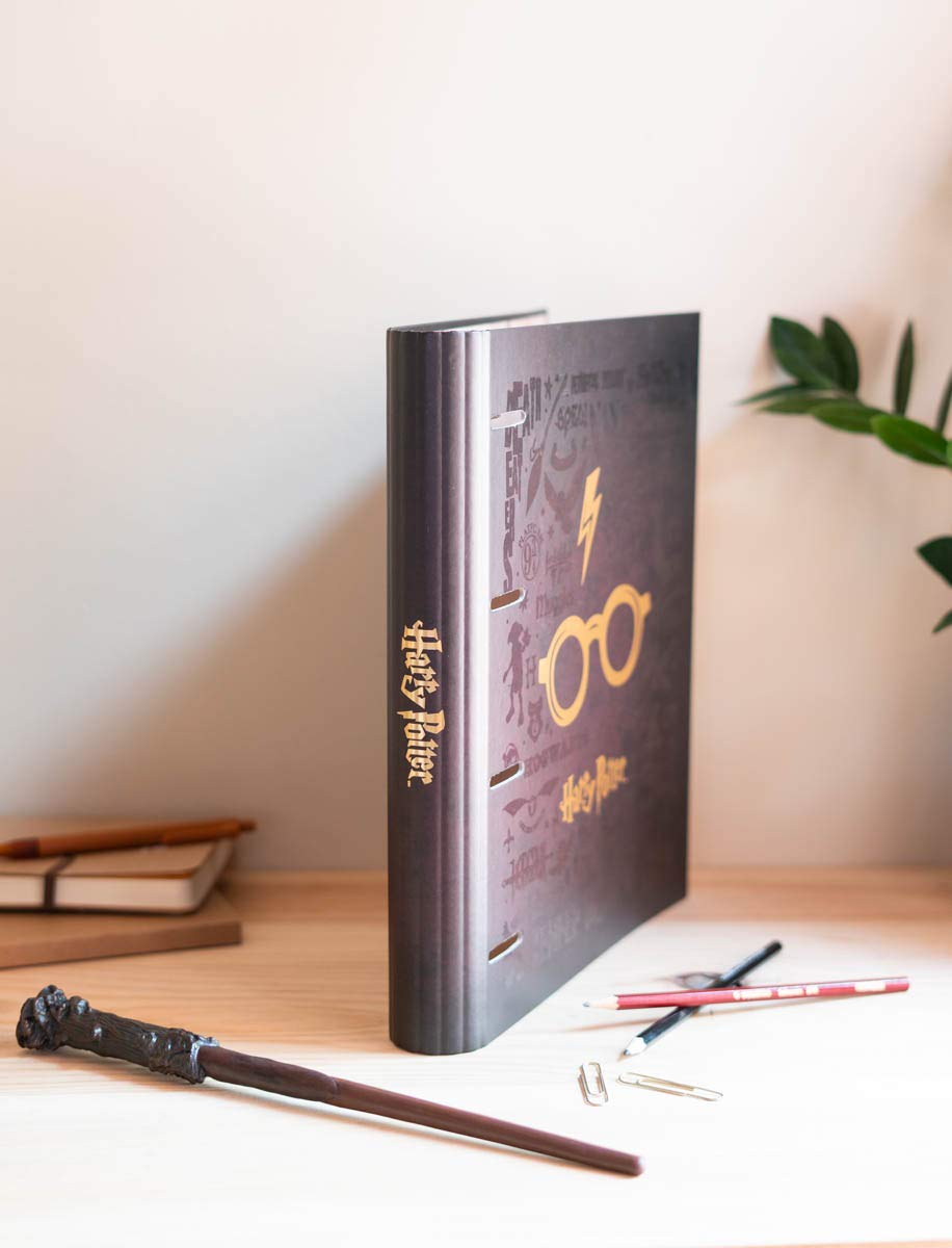 Erik Harry Potter 4-Ring Binder | Premium A4 Folder 10.6x12.6 inches (27x32cm) | School Supplies, Office Organization | Gift for Potter Fans, Students & Collectors | Perfect for Class, Work & HP Merchandise Collection