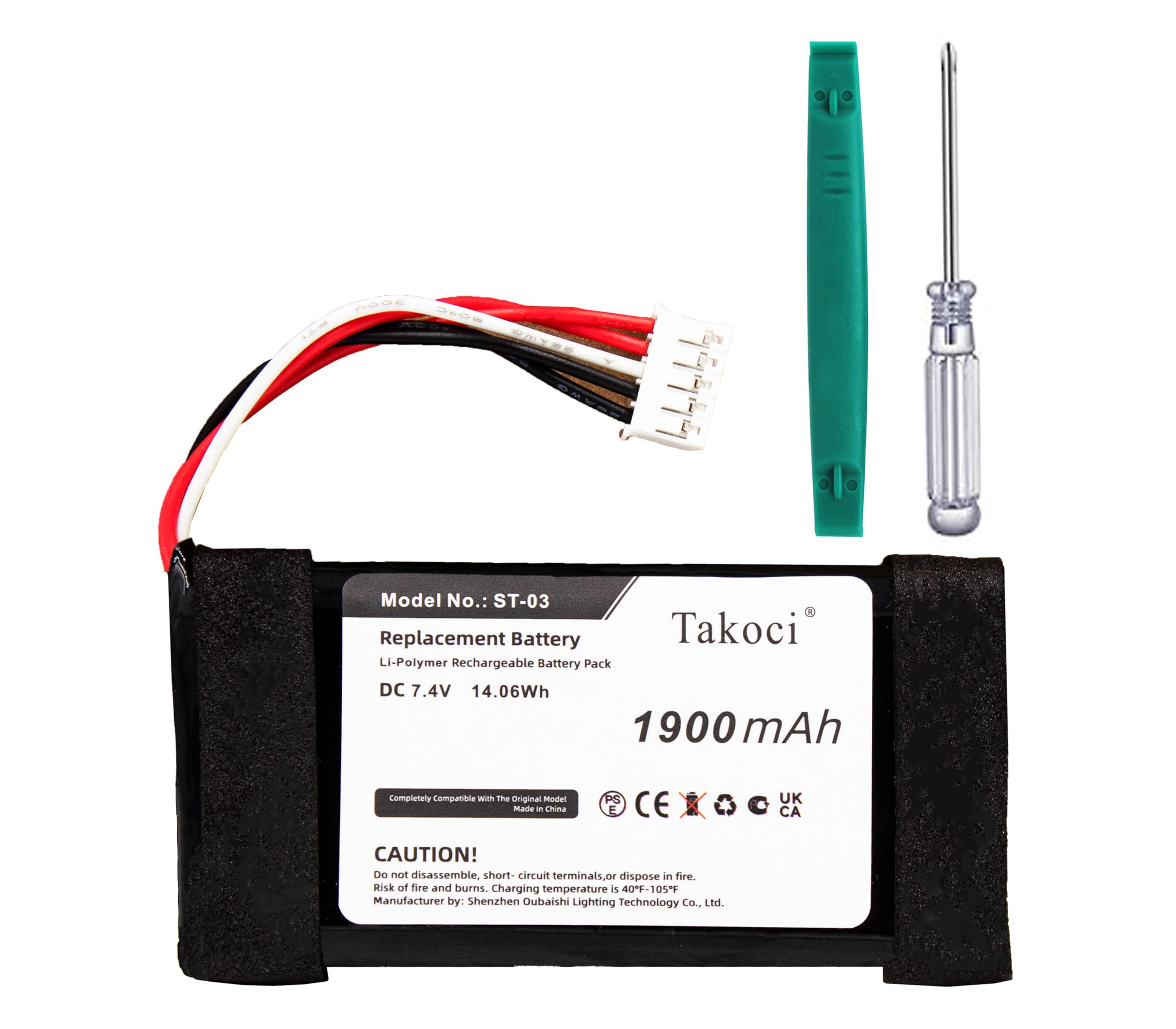Original: ST-03 Battery Replacement Speaker Compatible with So -ny SRS-X33, 7.4V/1900mAh   Optimized: ST-03 7.4V 1900mAh Replacement Battery for Sony SRS-X33 Bluetooth Speaker - Perfect for Home, Outdoor & Travel Use