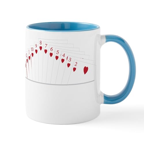 White/Blue Inside - Hearts Bridge Suit Mug