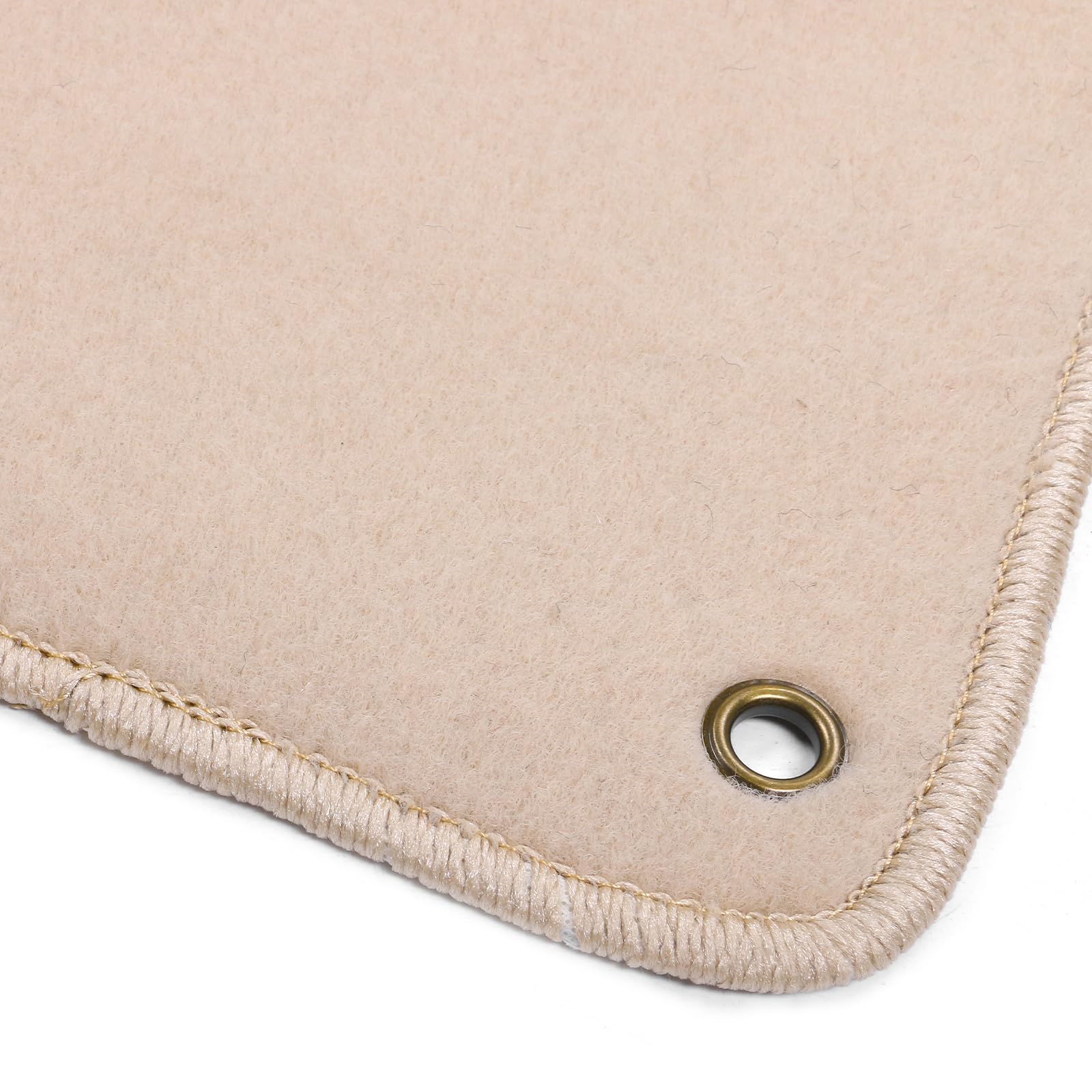 FREEMOTOR802® Non-Slip Nylon Car Floor Mats for 2008-2012 Honda Accord Sedan - 4PCS Beige Custom Fit Interior Accessories | Durable Protection for Daily Commute & Road Trips