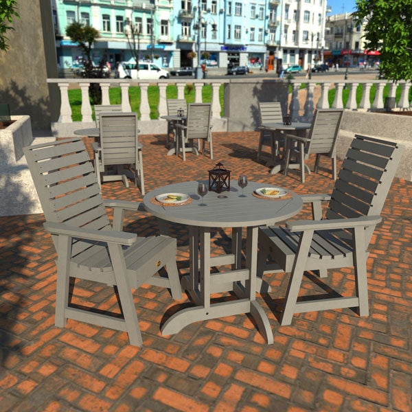 Glennville 3-Piece Round Dining Table Set for Kitchen, Breakfast Nook & Small Spaces - Patio, Balcony or Indoor Use