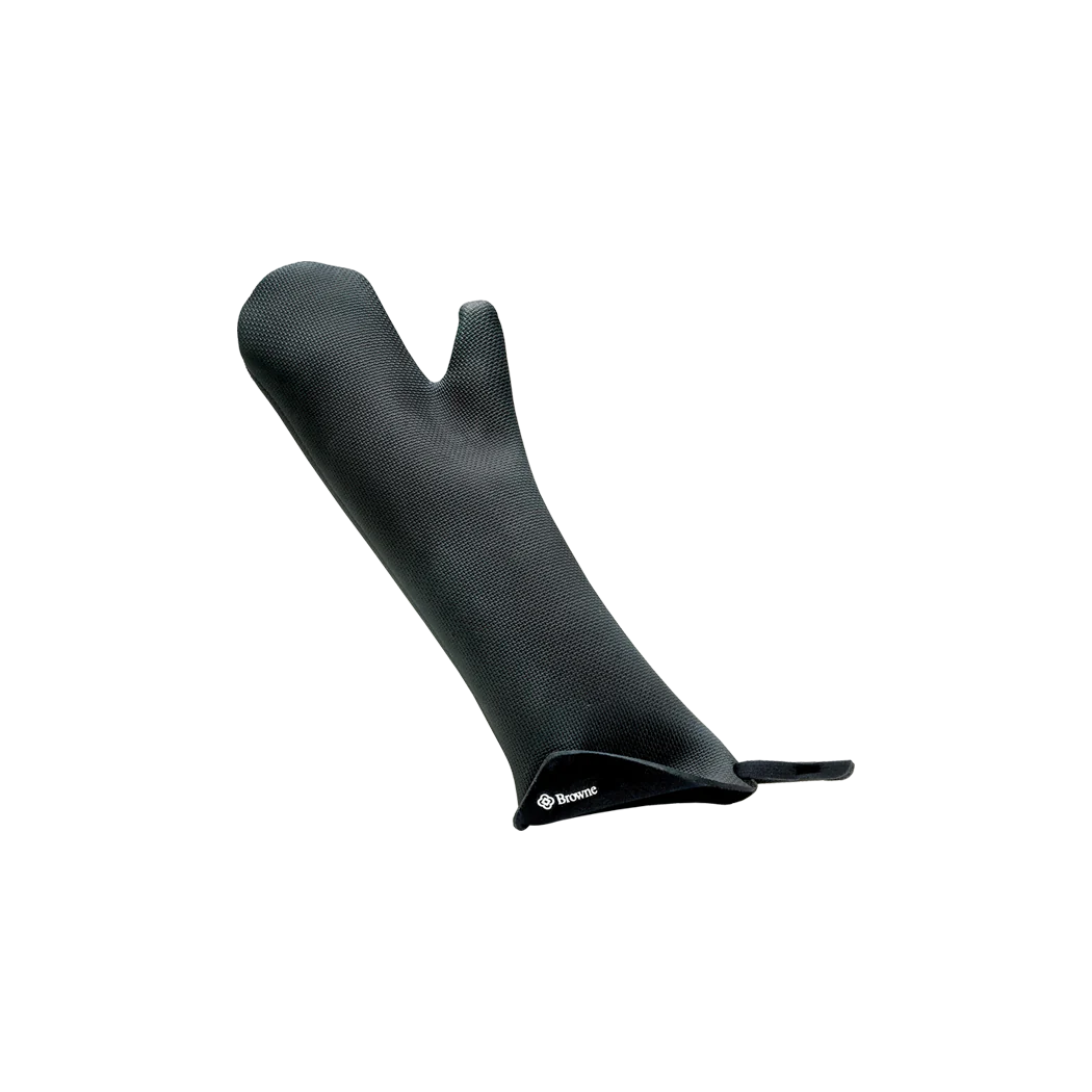 Browne KitchenGrips Pro 11-Inch Heat Resistant Oven Mitt - Black - Perfect for Baking, Grilling, and Handling Hot Cookware Safely