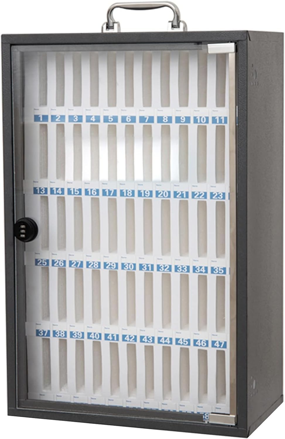 Secure Cell Phone Locker Cabinet - 48 Slot Mobile Phone Storage Safe Box for Office & Meeting Rooms | Ideal for Corporate Meetings, Schools & Workplaces to Reduce Distractions
