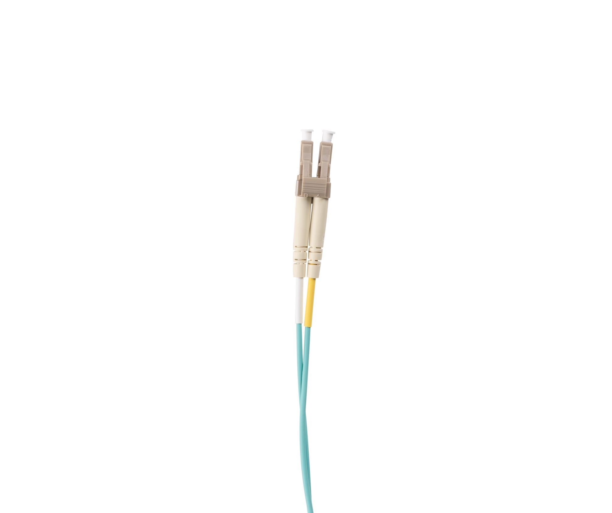 1.5M 50u LC/LC OM3 Multimode Fiber Optic Patch Cable (Duplex, Aqua LSZH Jacket) - High-Speed Data Center, Server Room & Network Installation