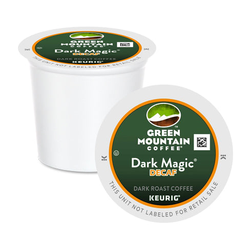 Green Mountain Coffee Dark Magic Decaf XB K Cup® Pods 24 Pack - Bold & Smooth Decaffeinated Coffee for Keurig Brewers | Perfect for Home, Office & Late-Night Coffee Cravings