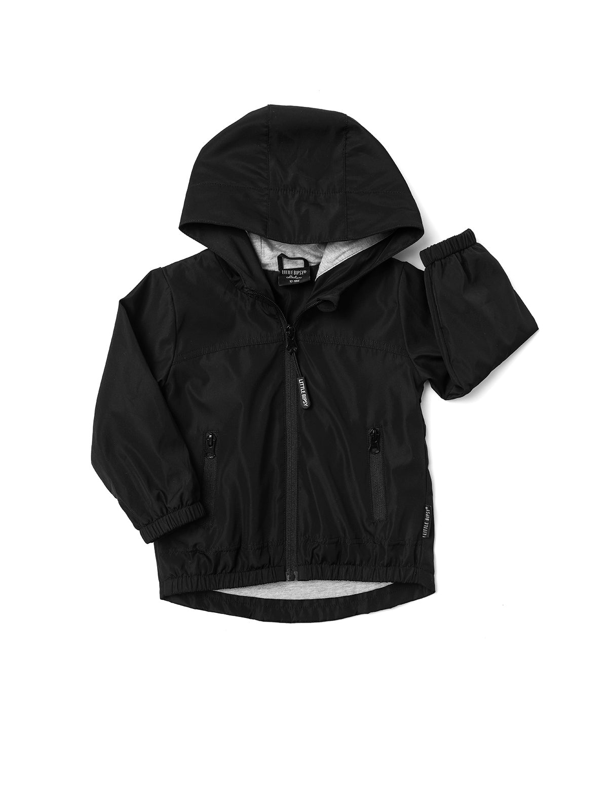 Men's Lightweight Windbreaker Jacket Black - Waterproof & Breathable Outdoor Running Hiking Travel Coat