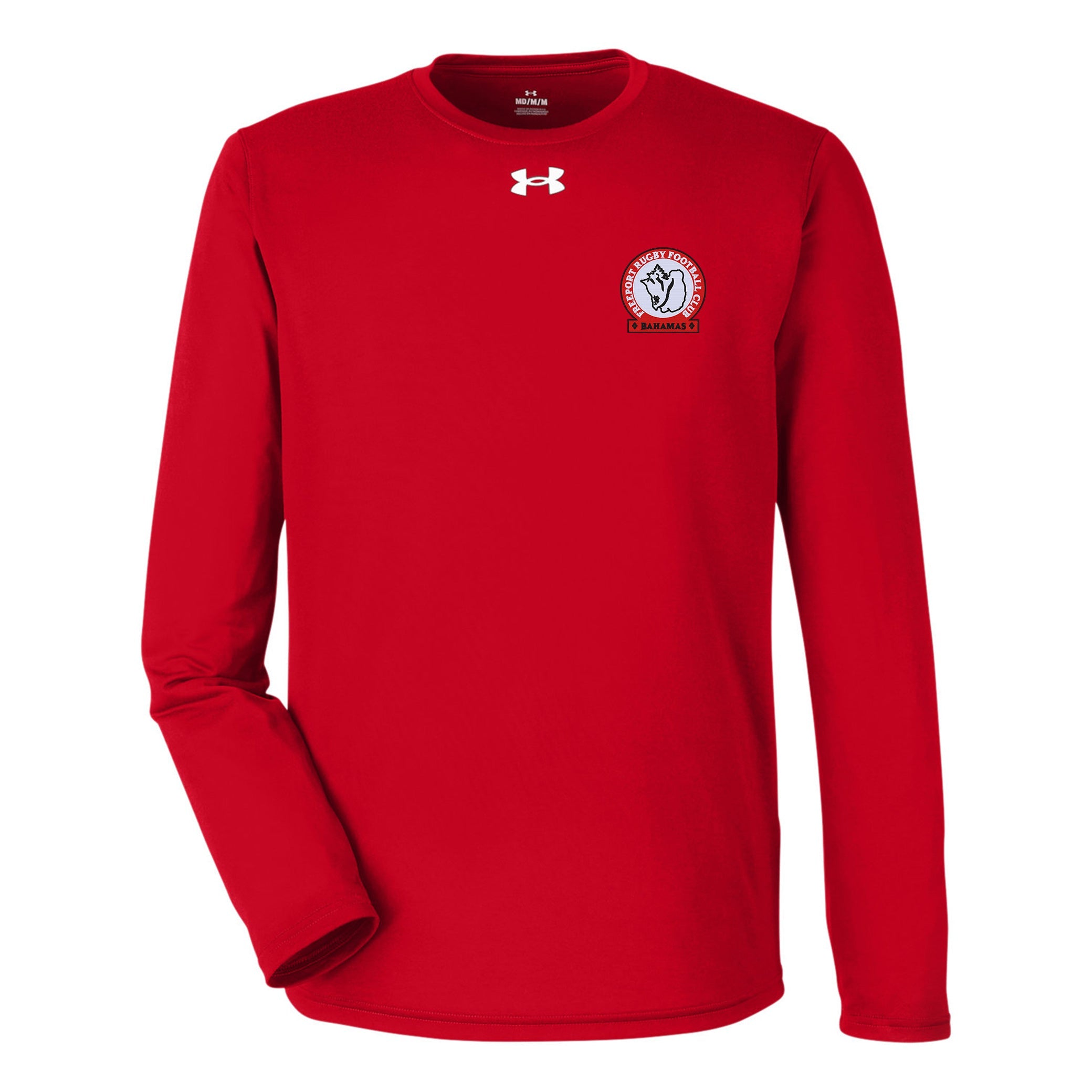 Freeport RFC UA Team Tech Long Sleeve T-Shirt for Men - Moisture Wicking Performance Shirt for Rugby Training & Outdoor Sports
