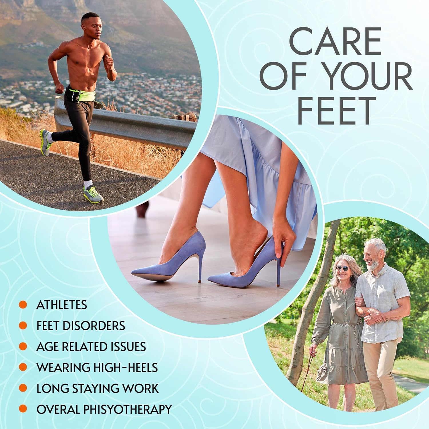 EMS Foot Stimulator & Massager Mat - Wireless Pain Relief for Neuropathy, Muscle Recovery & Circulation - Portable Electric Foot Therapy Device for Home Use, Relaxation & Fitness