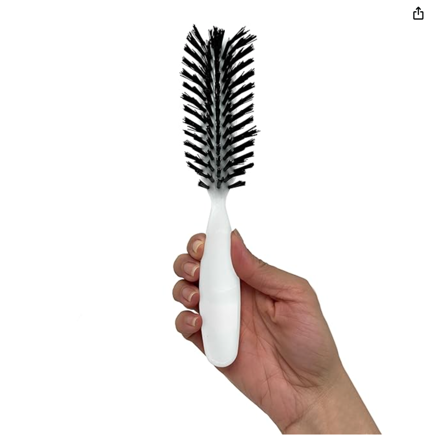 Styling Gear 7 Row Hair Brush with Nylon Bristles - 2 Pack Detangling Brush for Smooth & Shiny Hair - Perfect for Home, Salon & Travel Use