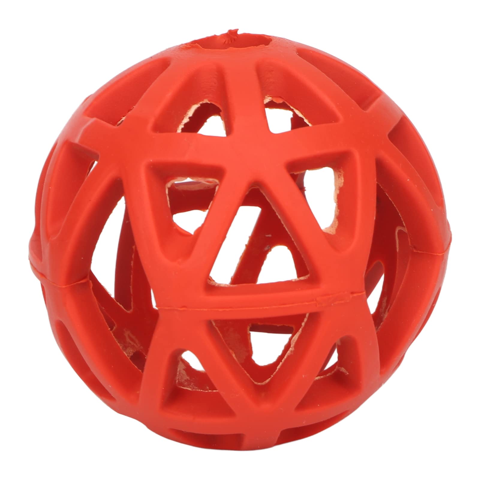 Durable Hollow Rubber Dog Ball Toy for Aggressive Chewers - Interactive Chew & Roll Pet Toy for Small Breed Dogs - Red - Perfect for Fetch, Training & Indoor/Outdoor Play
