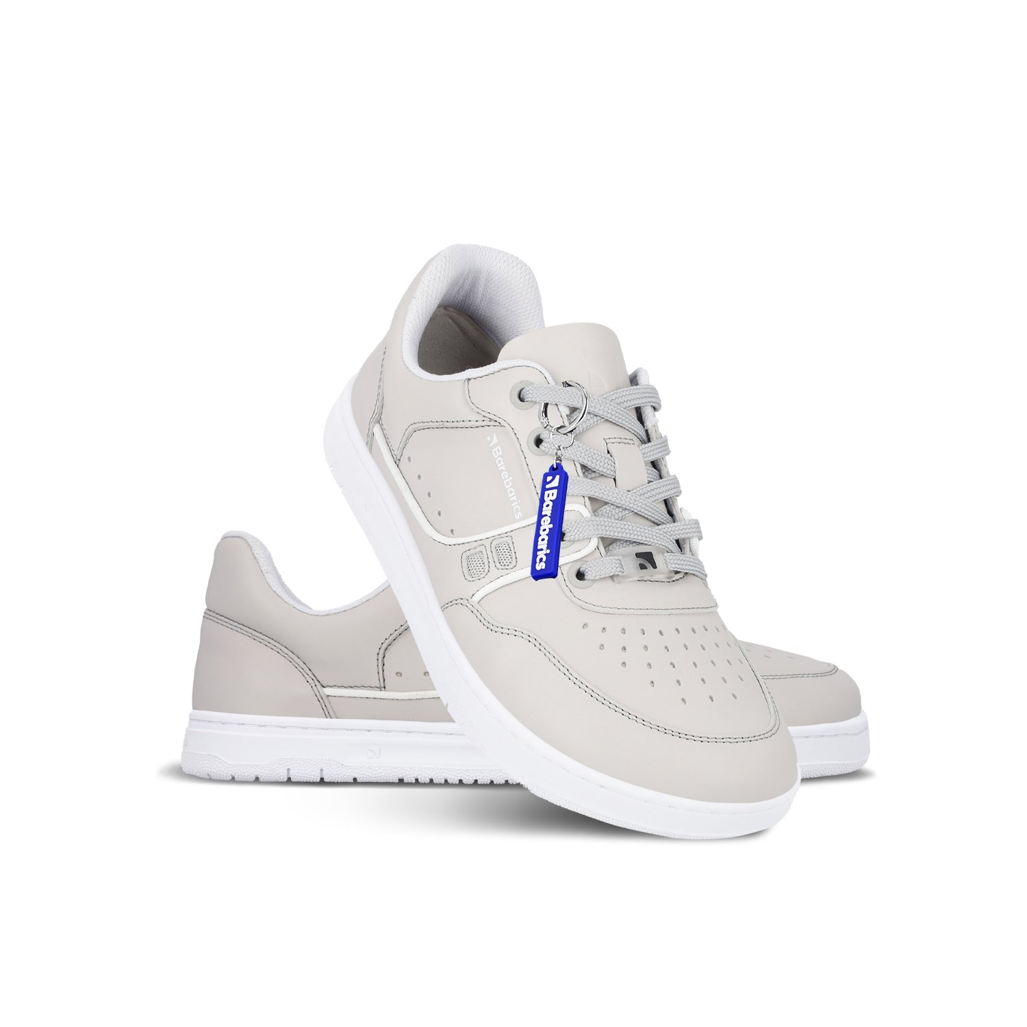 Barebarics Arise Barefoot Sneakers for Women & Men - Light Grey Minimalist Shoes for Running, Walking & Gym Workouts