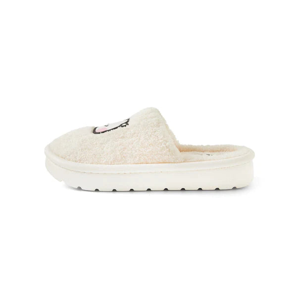 BT21 RJ Minini Boucle Slippers - Soft Plush House Shoes for Women & Men | Cute Kpop BTS Inspired Home Slippers for Indoor Comfort & Relaxation