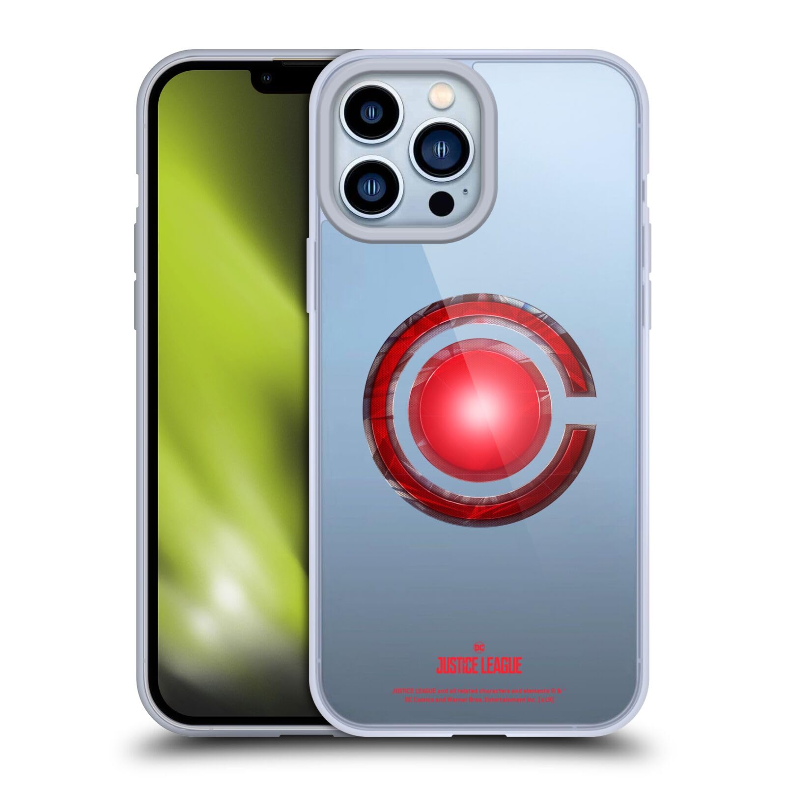 Officially Licensed Justice League Movie Cyborg Gel Case for Apple iPhone 13 Pro Max - Durable Soft TPU Phone Cover with Superhero Design - Perfect for DC Fans, Daily Protection & Gift Giving