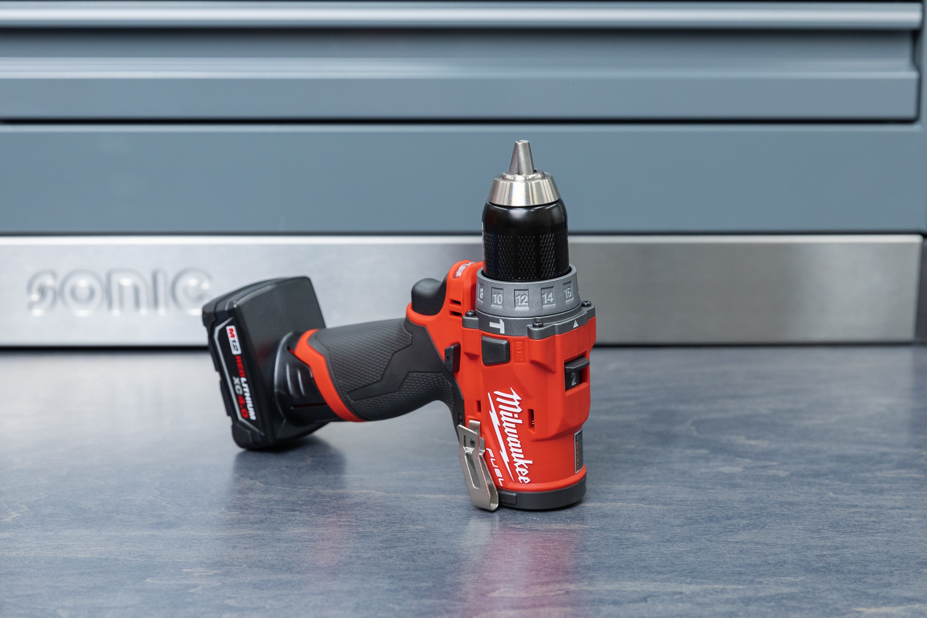 Milwaukee M12 FUEL 12V Cordless Hammer Drill Kit with Battery & Charger - Powerful & Compact for DIY Projects, Home Repairs, and Construction Work