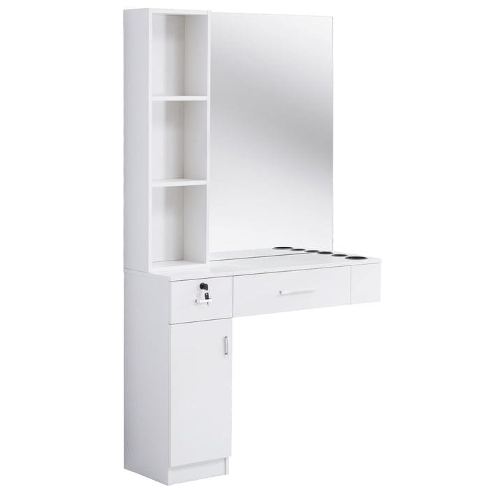 MirroStyle Wall Mount Hair Dryer Holder & Organizer II - Perfect for Salon, Bathroom, and Home Use