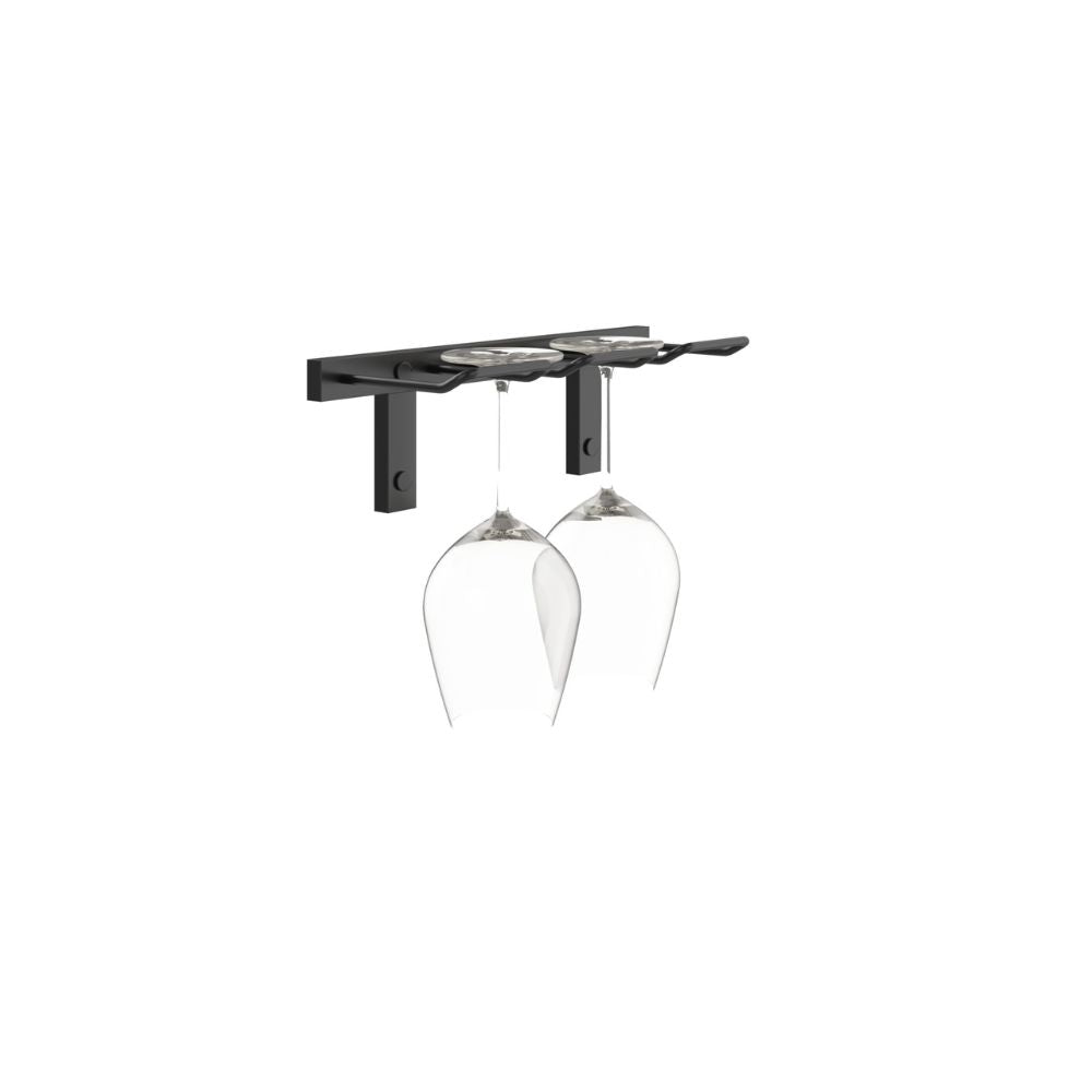 Premium W Series Stemware Rack - Holds 2 to 6 Wine Glasses for Organized Bar, Kitchen Cabinet & Dining Room Storage