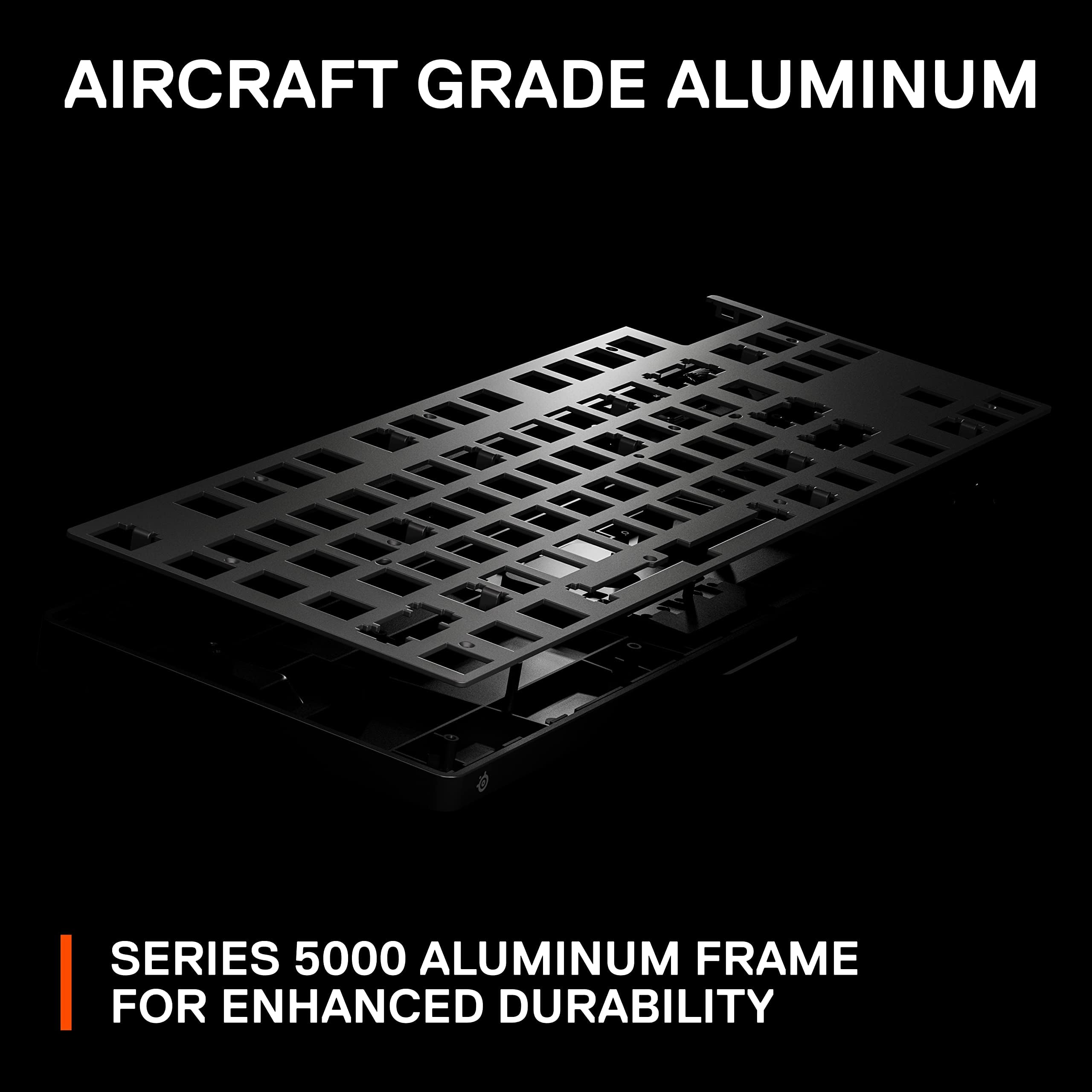 SteelSeries Apex Pro TKL Wireless Mechanical Gaming Keyboard - HyperMagnetic Switches, OLED Display, Adjustable Actuation, PBT Keycaps, Bluetooth & 2.4GHz Dual Wireless, USB-C - Perfect for Esports, Competitive Gaming & Professional Typing