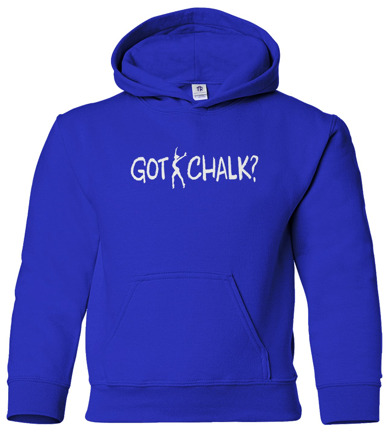 Threadrock Big Girls' Got Chalk Gymnastics Hoodie - Youth Athletic Sweatshirt for Gymnastics Practice & Competition - Perfect for Training, Warm-ups & Team Spirit