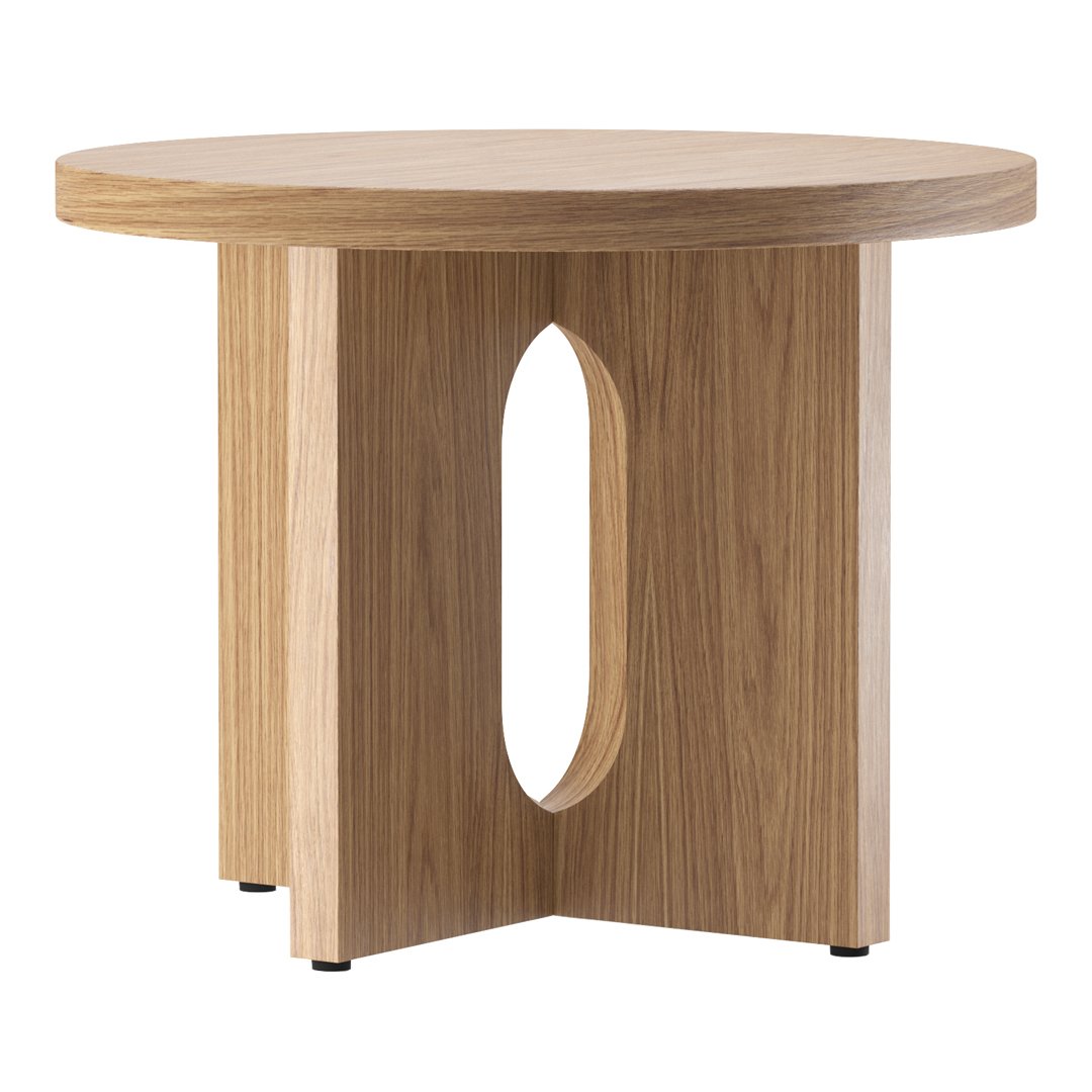 Modern Androgyne Side Table - Minimalist Nightstand, Bedside Table for Bedroom, Living Room & Office - Stylish End Table with Storage Shelf
