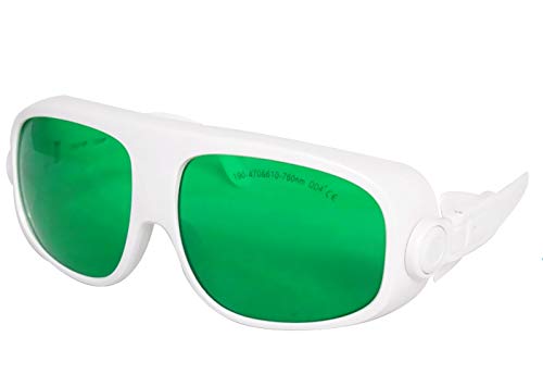 EP-13-1 Laser Safety Glasses OD4+ (190nm-470nm & 610nm-760nm) with 40% Visible Light Transmittance - Ideal for Laser Cutting, Engraving, and Medical Procedures