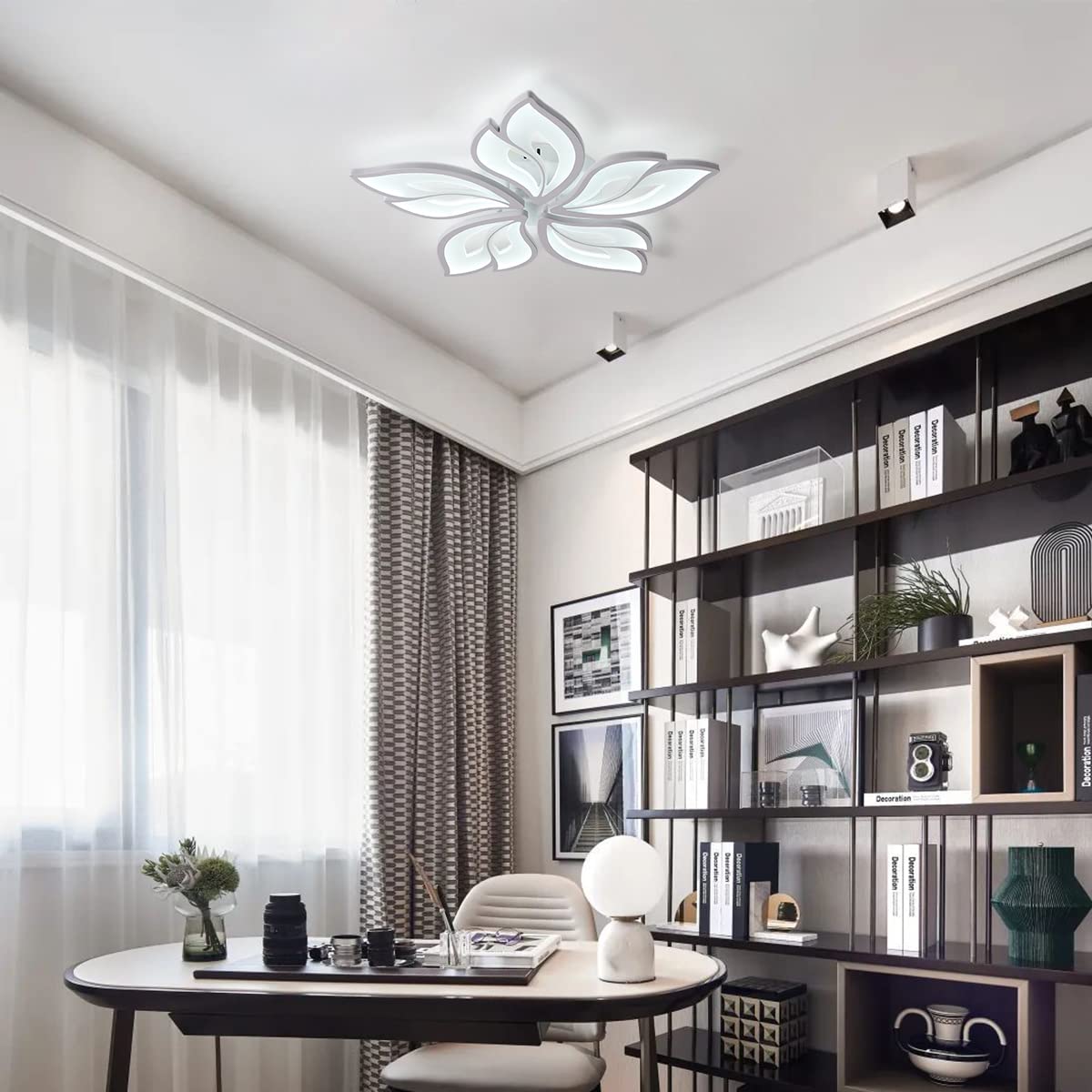 Becailyer 60W Dimmable LED Ceiling Light with Remote Control - 23.6