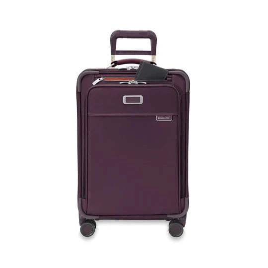 Briggs & Riley Baseline Essential Carry On Spinner Luggage - Lightweight Expandable Suitcase for Business Travel & Weekend Getaways | TSA Lock & Durable Polycarbonate Shell