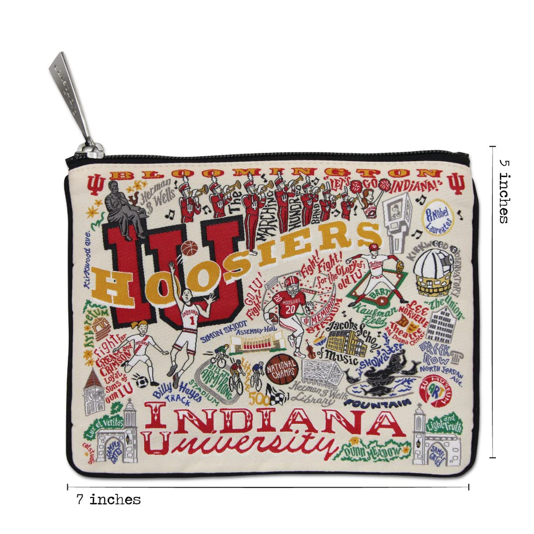 Catstudio Indiana University Collegiate Zipper Pouch - Perfect for Phone, Coins, Makeup & Essentials | School, Travel & Campus Life Accessory