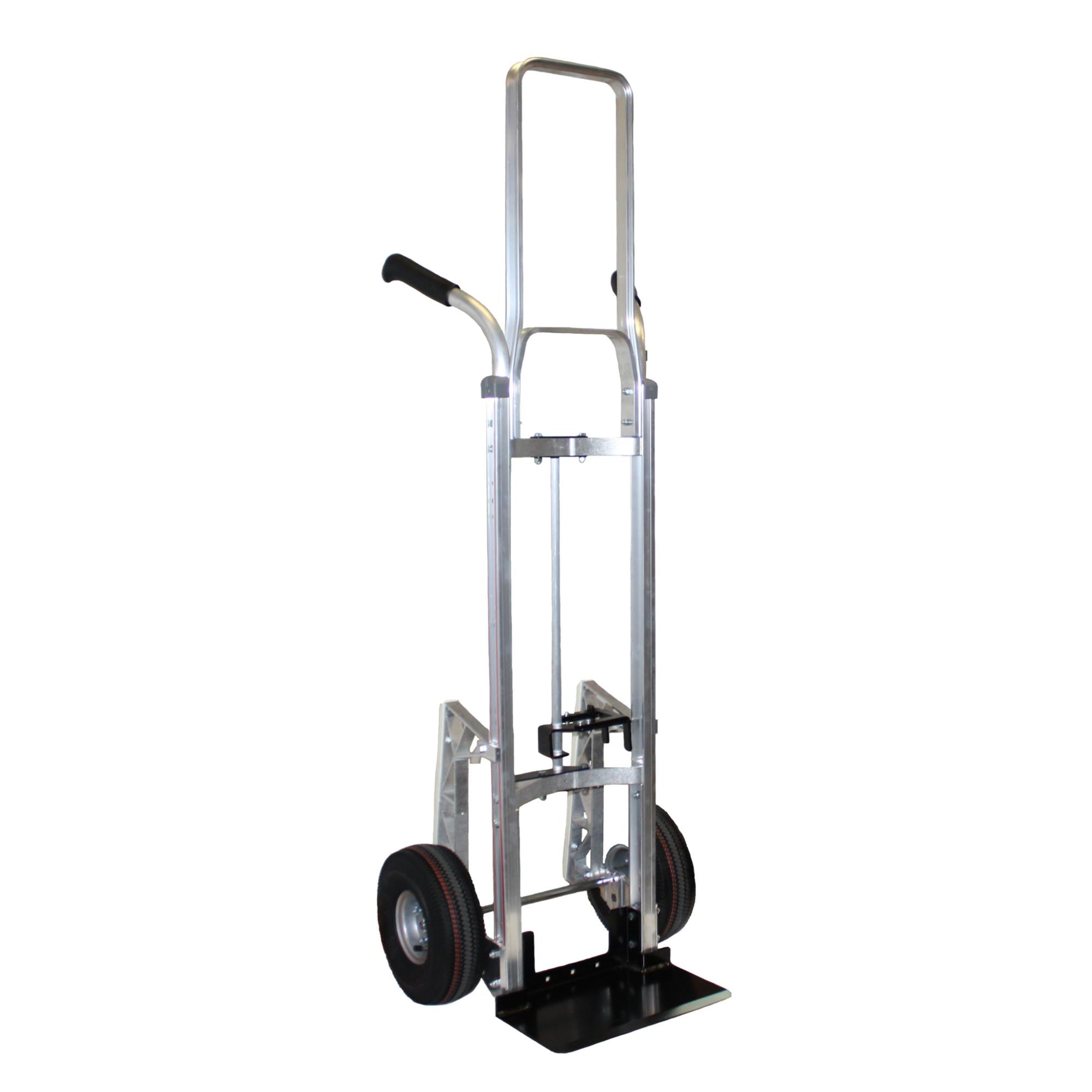 B&P Heavy Duty Double Grip Curved Back Hand Truck with Mini Keg Hook - Perfect for Moving Beer Kegs, Appliances & Furniture