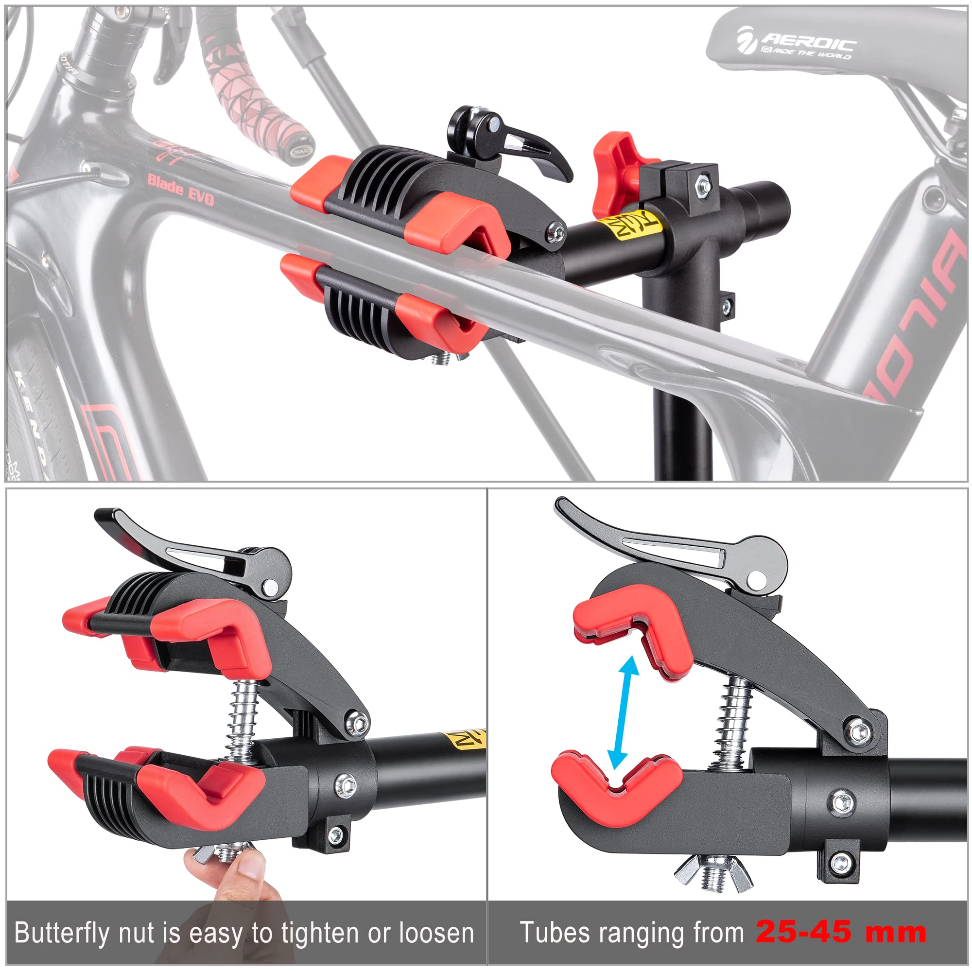 CXWXC Bike Repair Stand - Professional Bike Maintenance Workstand for E-Bike, Mountain Bike & Road Bike - Home & Shop Mechanic Tool for Easy Bike Repairs & Tuning (Perfect for DIY Enthusiasts & Professional Bike Mechanics)