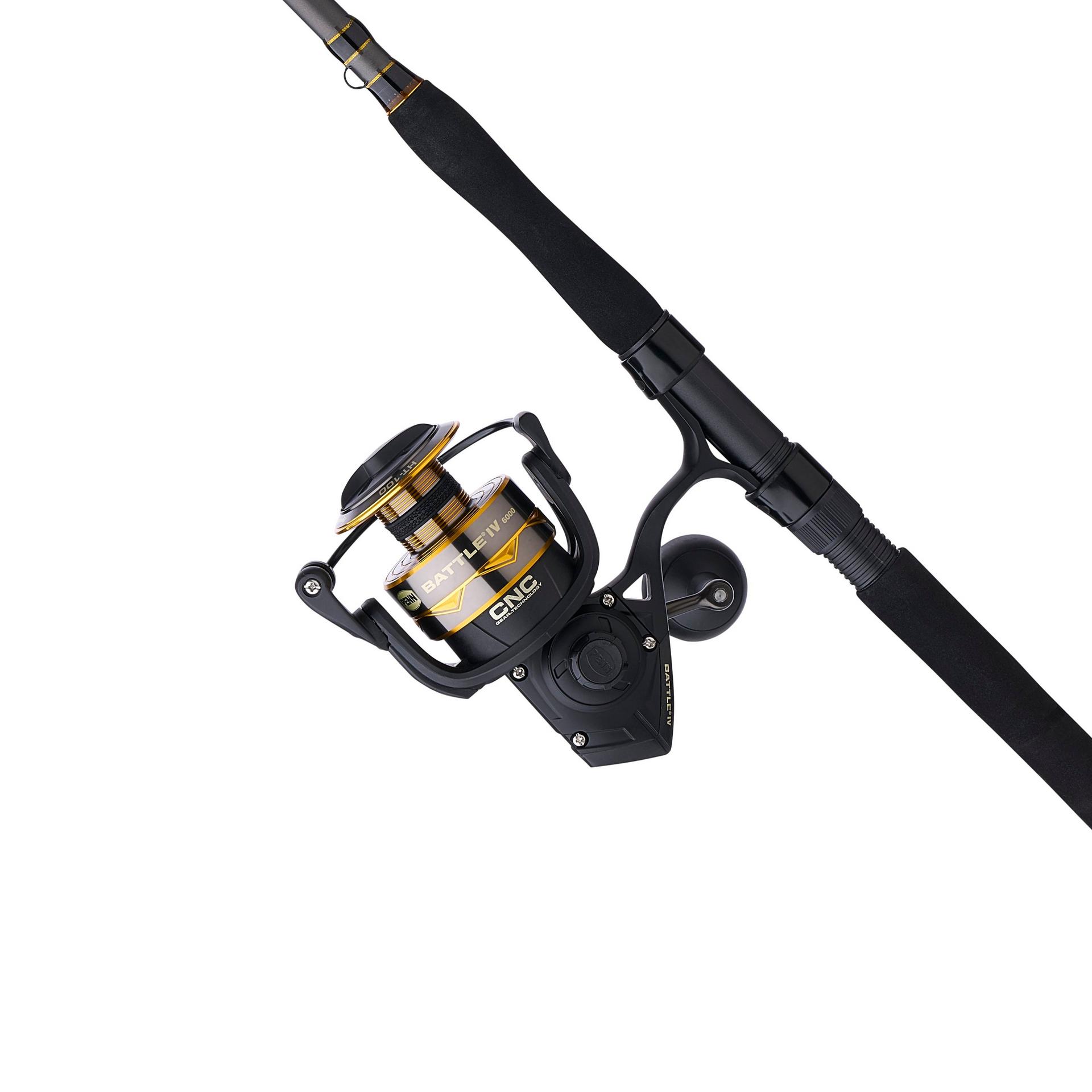 **Battle® IV Travel Spinning Rod & Reel Combo – Lightweight & Portable Fishing Gear for Saltwater & Freshwater – Perfect for Travel, Camping & Backpacking Adventures**