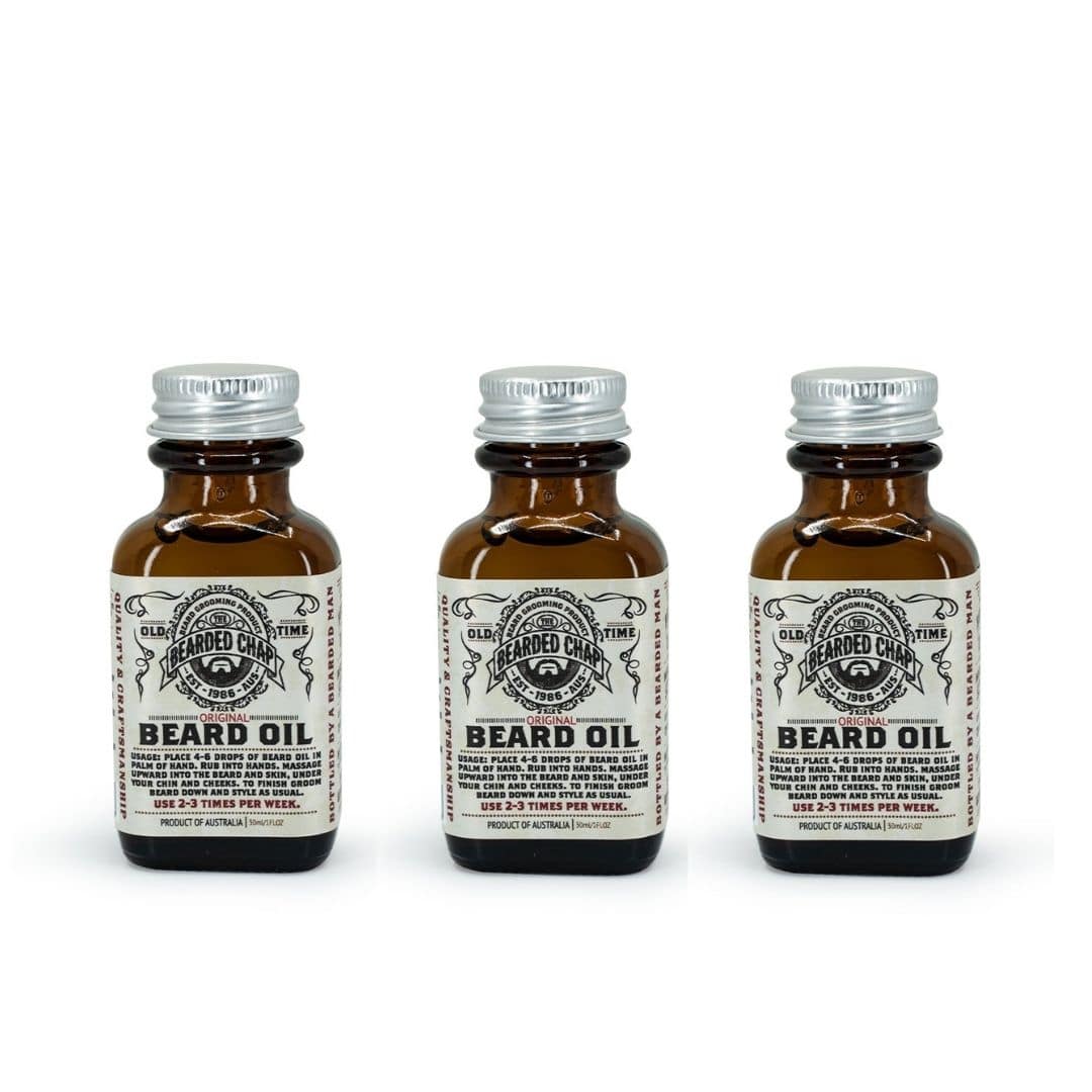 Premium Beard Oil 3 Pack Set - Natural & Organic Conditioning for Men's Facial Hair Growth & Grooming - Perfect for Daily Use, Beard Care Routine & Gift Giving