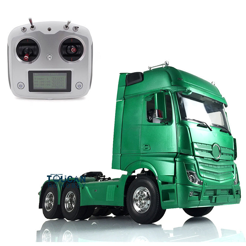 1/14 Scale Toucan Hobby Highline RC Tractor Truck - 6x4 3-Axle Remote Control Vehicle with 1851 Motor, ESC Kit & Openable Doors - DIY Model Building for Adults - Perfect for Off-Road Racing, Construction Site Play, and RC Enthusiast Collections