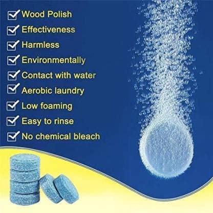 Premium Radiant Concentrated Automotive Glass Wiper Cleaning Tablets - 30 Pack | Fast-Acting Car Windshield Washer Solid Tablets for Crystal Clear Visibility | Perfect for Road Trips, Winter Driving & Daily Commutes
