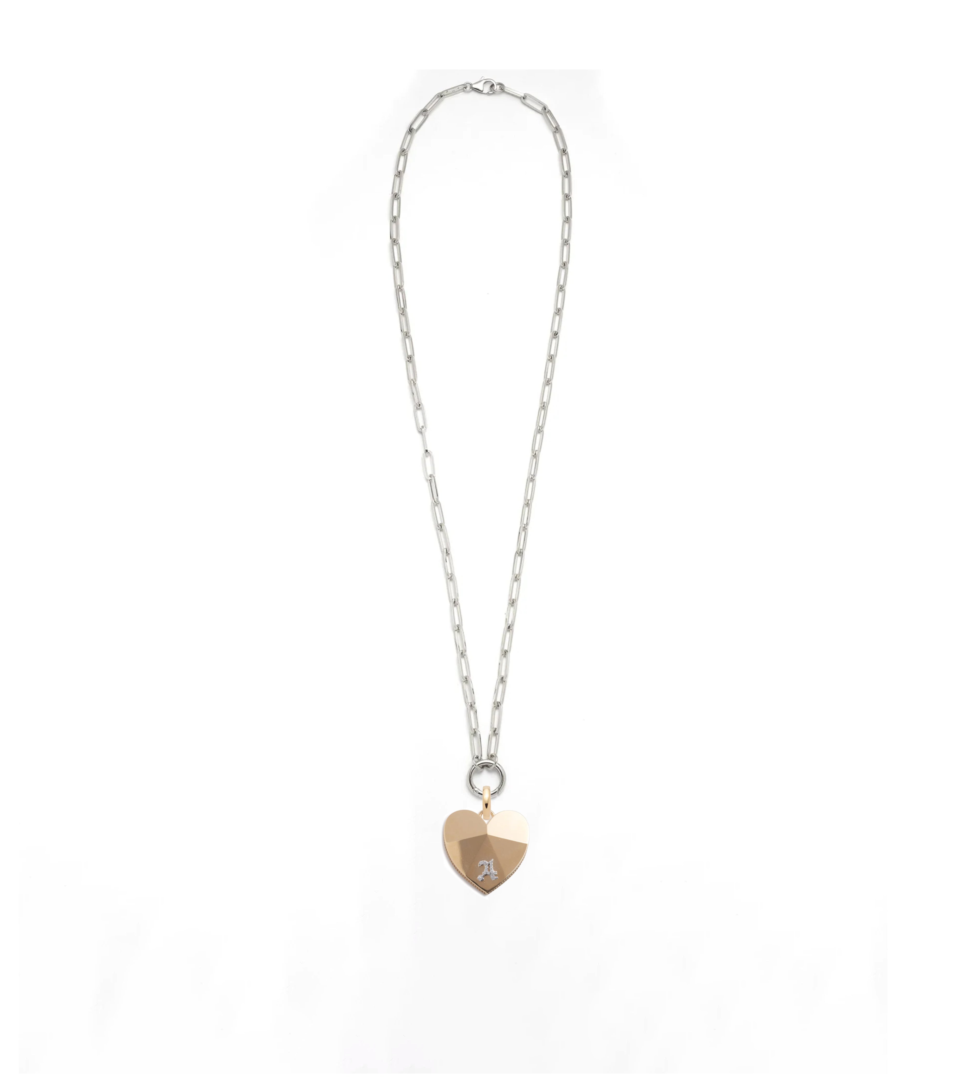 Evergrowing Love Necklace - Custom Engraved Heart Pendant with Open Clip Chain for Women | Romantic Gift for Anniversary, Valentine's Day & Special Occasions | Perfect for Date Nights, Weddings & Everyday Elegance
