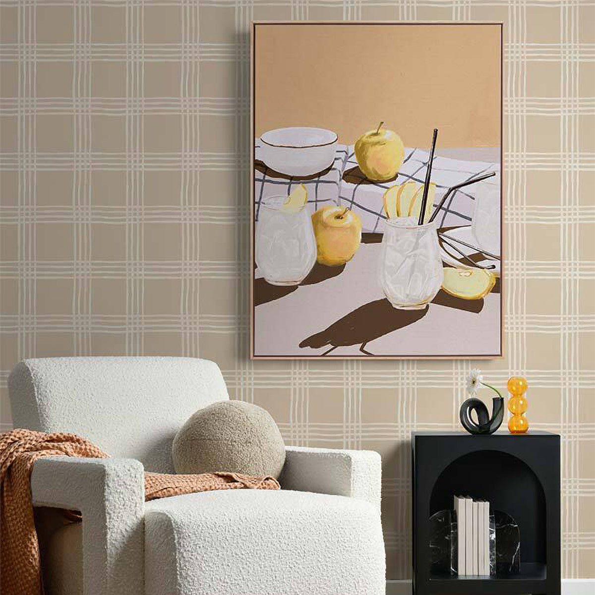 Premium Apple Juice Portrait Art Print - High-Quality Wall Decor for Kitchen, Dining Room & Cafe - Perfect Gift for Food & Beverage Lovers