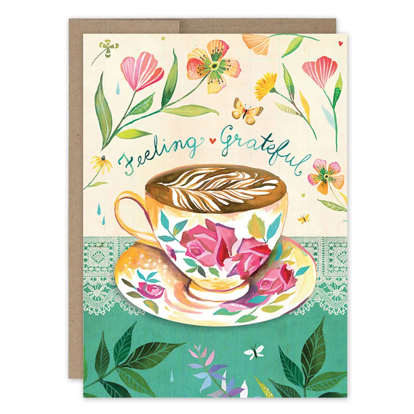 Elegant Cappuccino Thank You Cards - Set of 20 Blank Inside Greeting Cards with Envelopes - Perfect for Appreciation Gifts, Weddings, Birthdays & Business Thank Yous
