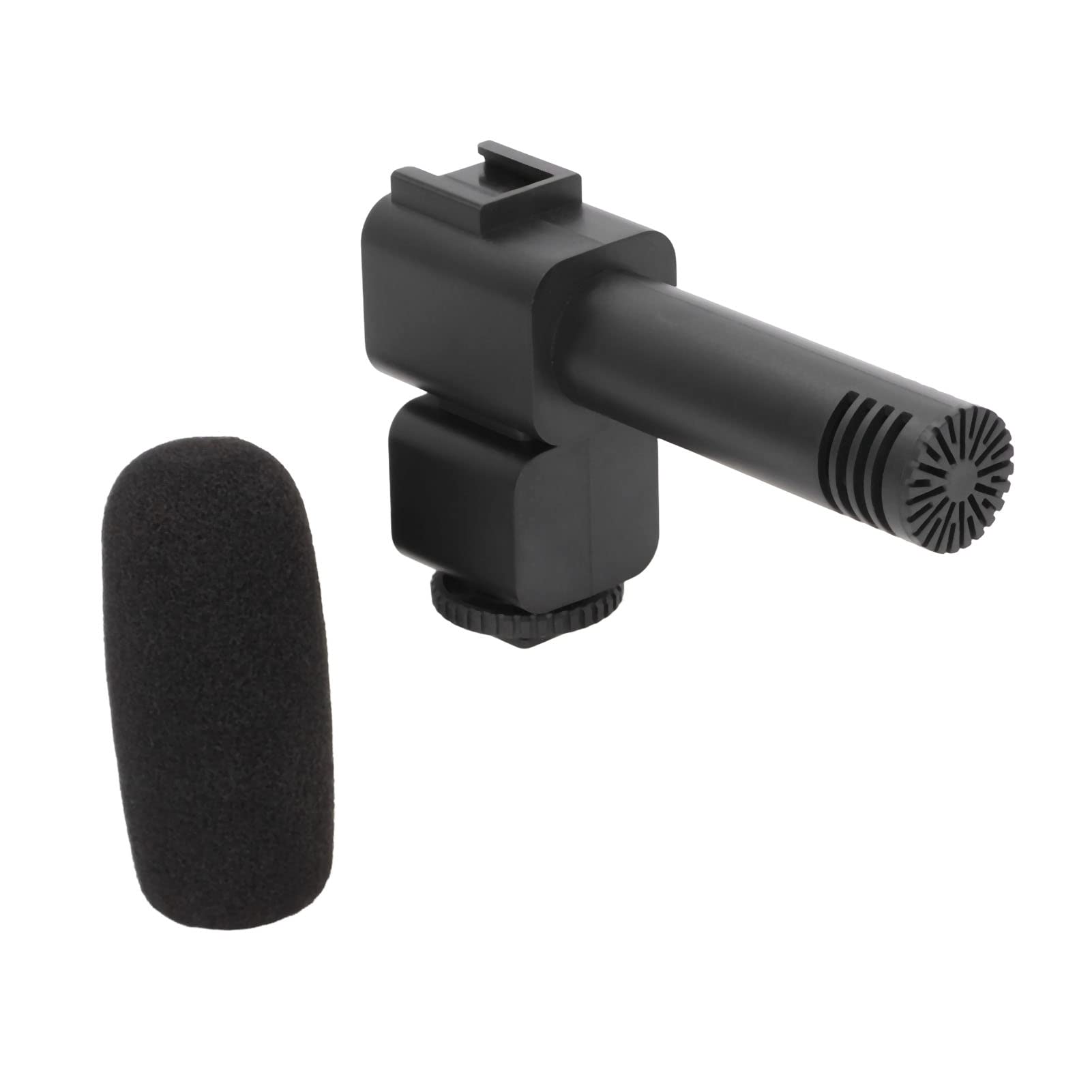 ASHATA Universal Camera Microphone - Professional Unidirectional Stereo Mic with Shock Mount for Studio Recording, Podcasting, Streaming & YouTube Videos | Perfect for Vloggers, Content Creators & Home Studios