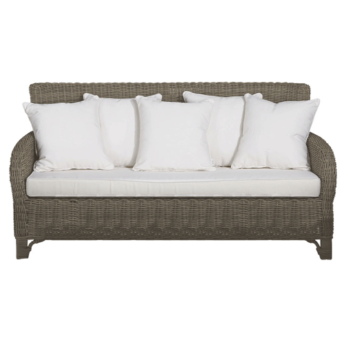 Artwood Rhode Island Outdoor 3-Seater Sofa Set - Waterproof Wicker Patio Furniture for Garden, Poolside & Backyard Relaxation