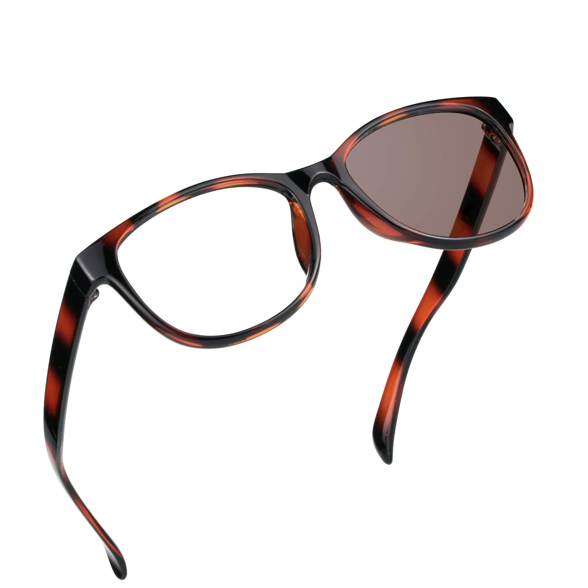 YEIN Bifocal Reading Glasses with Photochromic Lenses - Brown & Grey Transition Sunglasses for Women & Men - Perfect for Reading, Driving, and Outdoor Activities