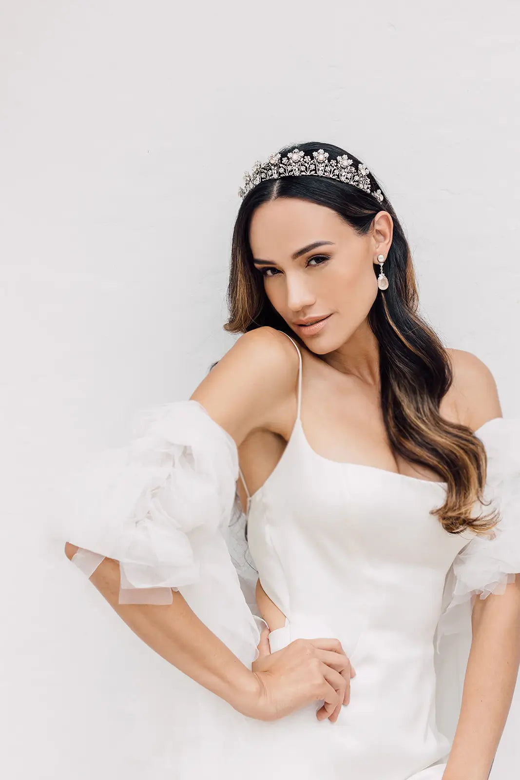 Catalina Crown - Elegant Floral Hair Accessory for Weddings, Parties & Special Events | Perfect for Brides, Bridesmaids & Prom