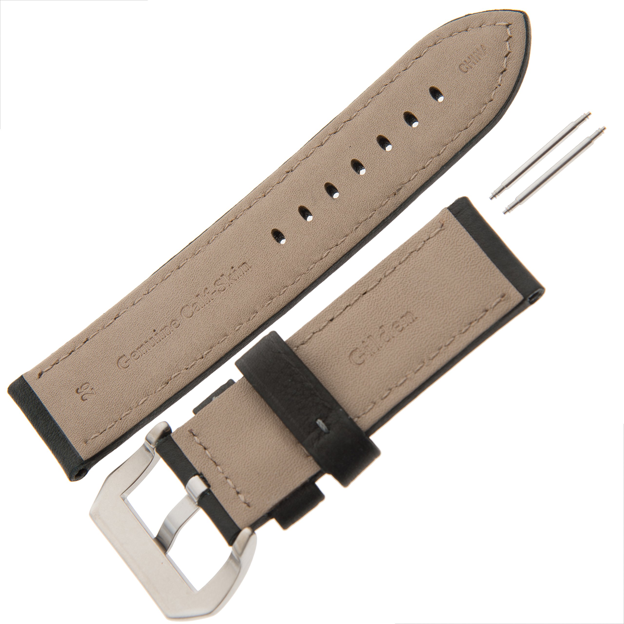 22-26mm Waterproof Leather Watch Band for Panerai - Durable & Stylish for Daily Wear