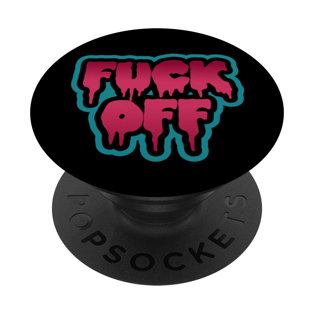 Funny Sarcastic Swear Word Fuck Off PopSockets Grip & Stand for iPhone, Samsung, iPad - Perfect for Phones, Tablets, Daily Commute & Office Use