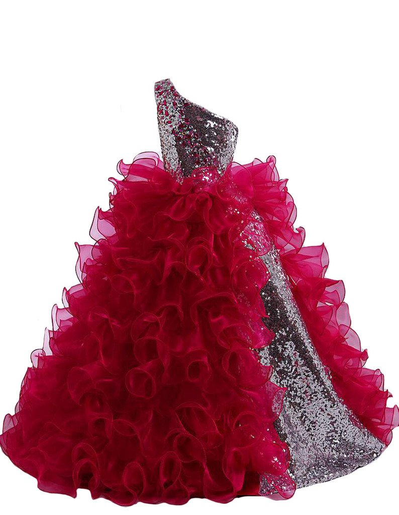 Sparkly Sequin Hollow Corset Pageant Dress for Teen Girls - Elegant Glamour Beauty Pageant Gown for Prom, Homecoming, Dance Competition & Special Occasions