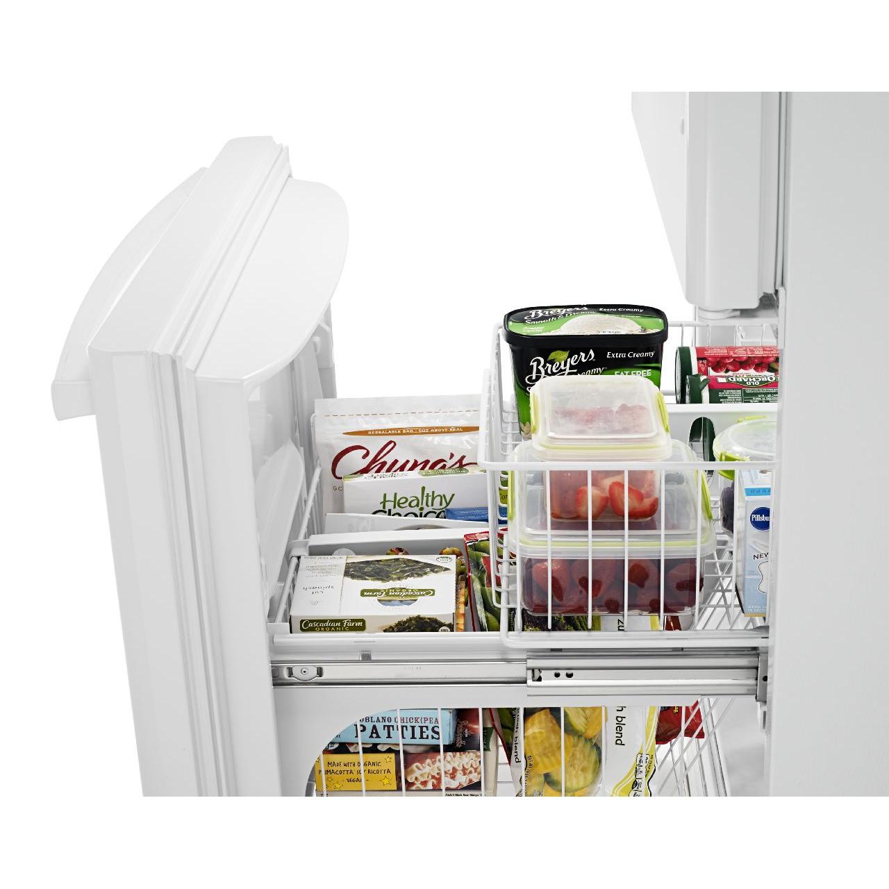 Amana 18 cu. ft. Bottom Freezer Refrigerator - 30 Inch Wide, Energy Star Rated, Stainless Steel (ABB1924BRW) - Perfect for Kitchens, Apartments & Small Spaces