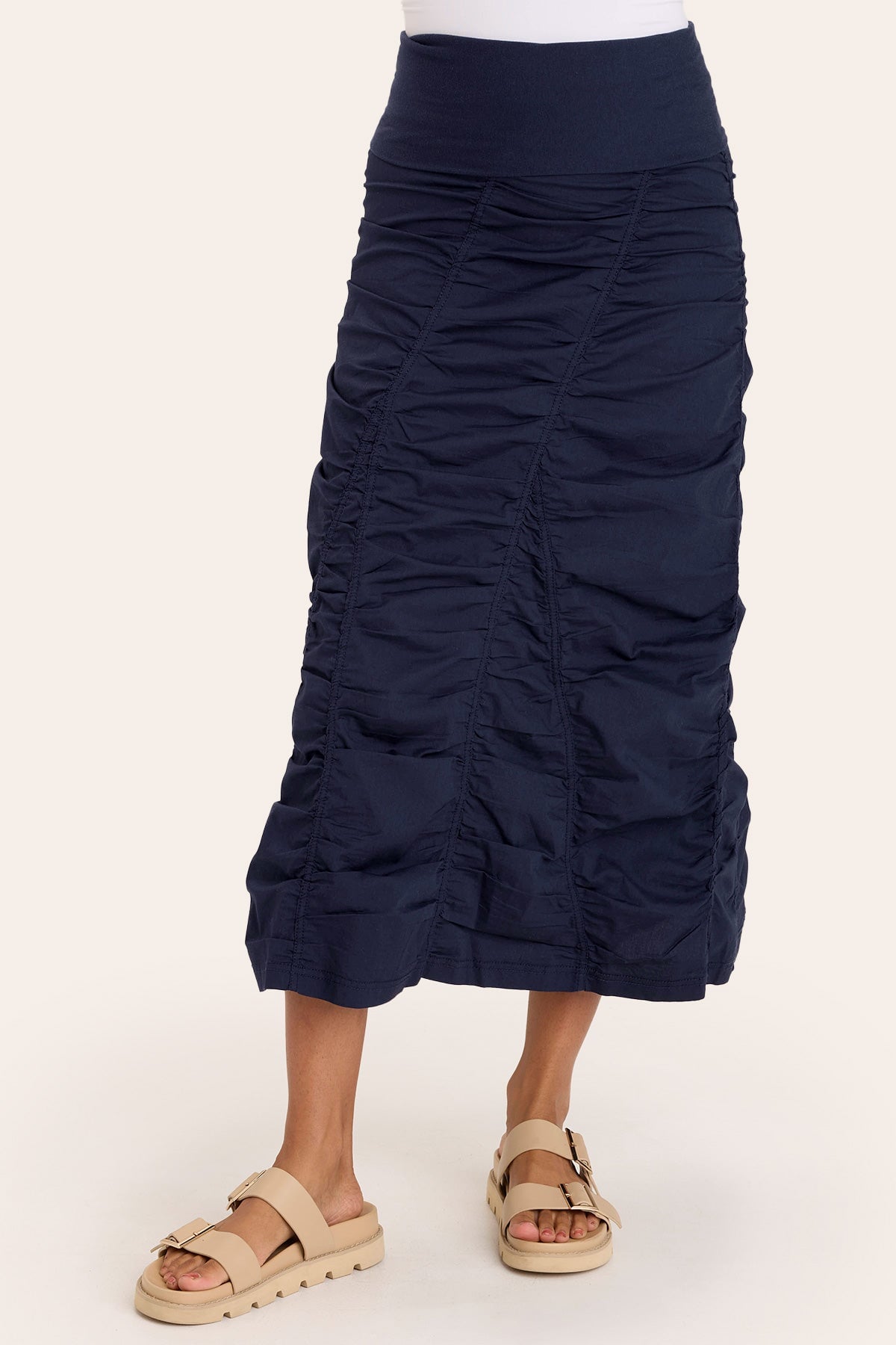 Gored Peasant Skirt for Women - Flowy A-Line Midi Skirt with Elastic Waist | Perfect for Boho, Vintage & Casual Outfits | Great for Summer, Festivals & Everyday Wear